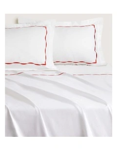 Belgrave Flat Sheet in Relish