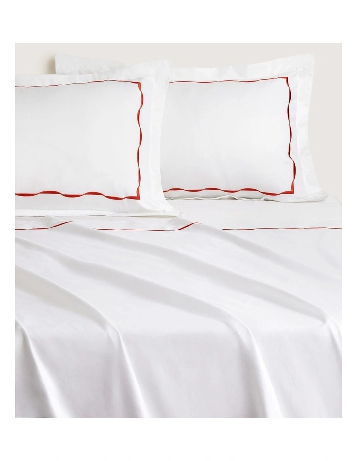 Belgrave Flat Sheet in Relish image 1