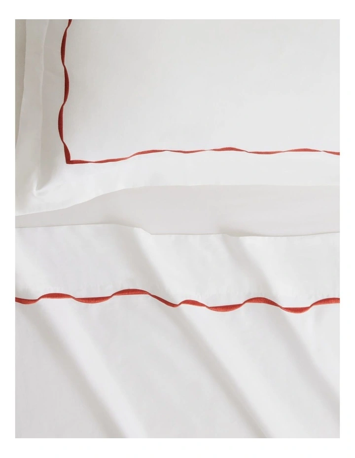 Belgrave Flat Sheet in Relish image 2