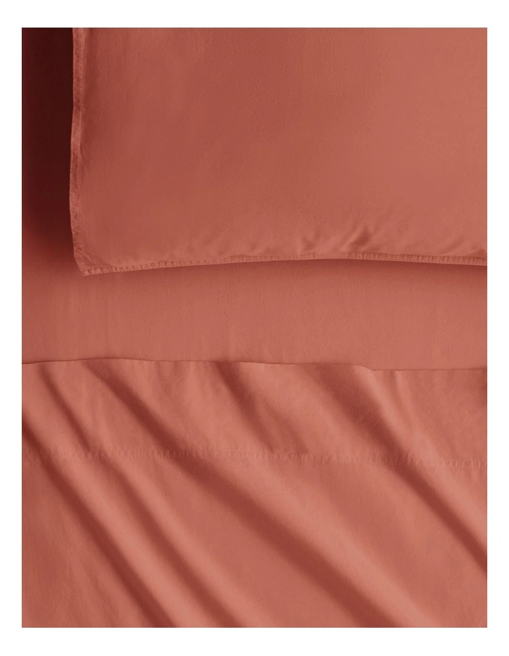 Bayley Washed Percale Sheet Set in Relish image 2