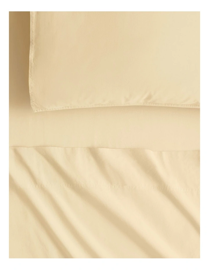 Bayley Washed Percale Sheet Set in Brulee image 2