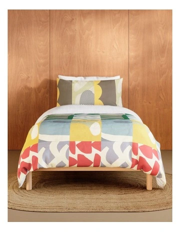 Falco Quilt Cover Set in Multi
