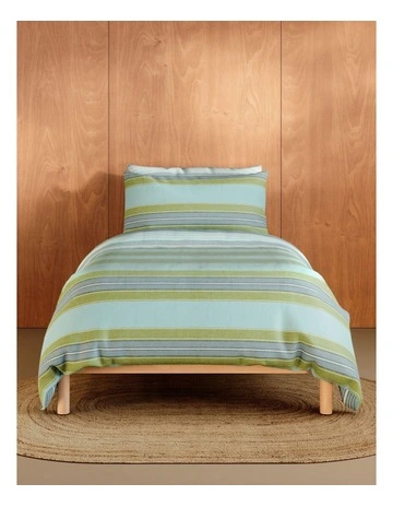 Spike Quilt Cover Set in Pear