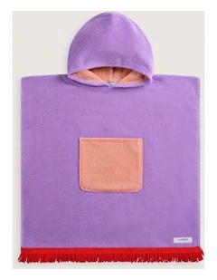 Ripple Beach Poncho in Sweet Lilac