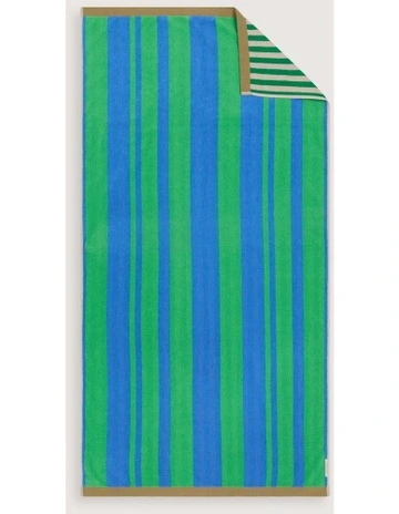 Wavelet Beach Towel in Pea