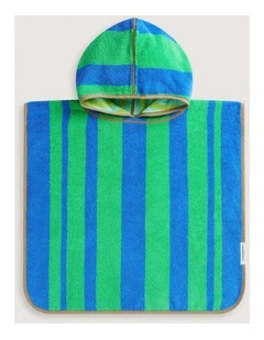 Wavelet Mini Poncho in Pea