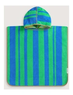 Wavelet Poncho in Pea