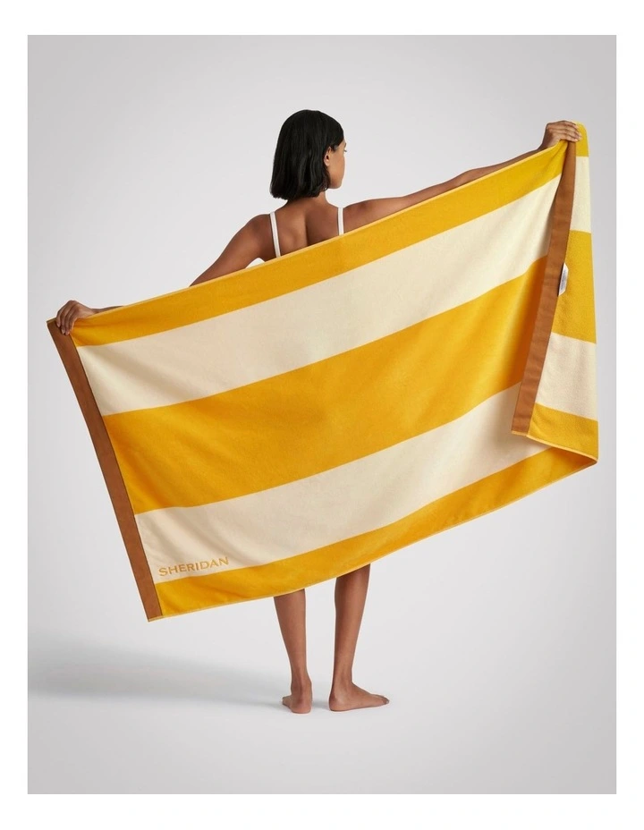 Apolle Beach Towel in Yellow image 2