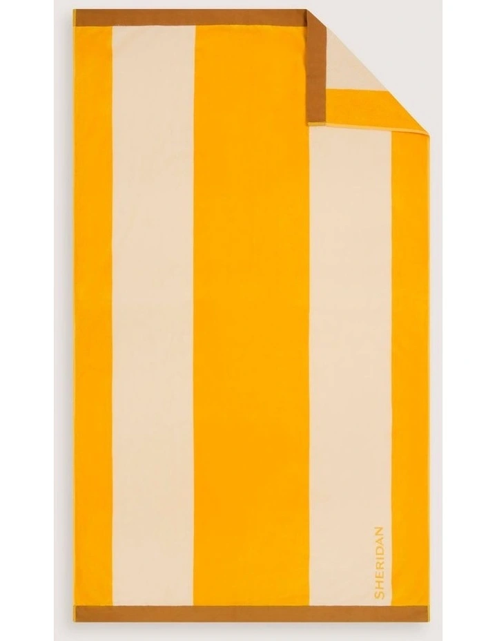 Apolle Beach Towel in Yellow image 2