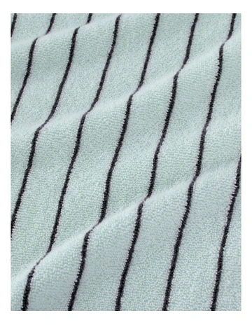 Aven Stripe Towel Collection in Rain
