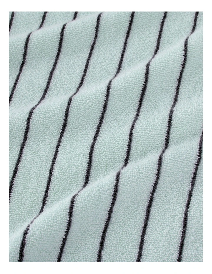 Aven Stripe Towel Collection in Rain image 2