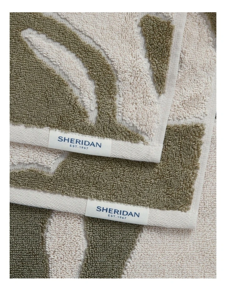 Bofleur Towel Collection in Limestone image 2