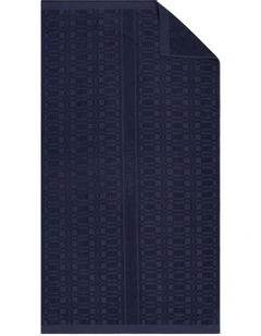 Checker Logo Beach Towel in French Navy
