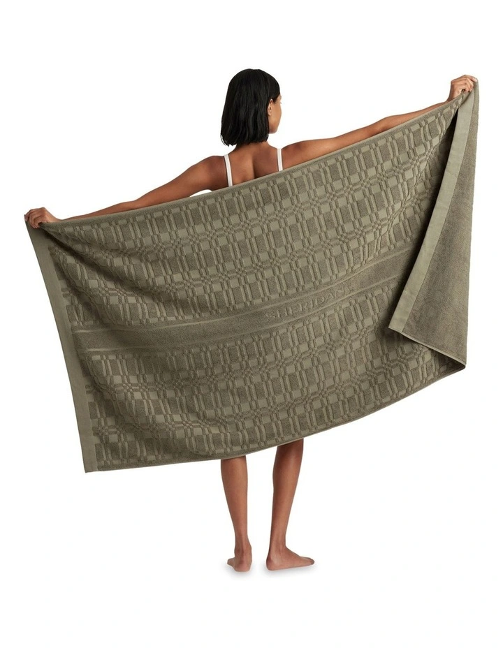 Checker Logo Beach Towel in Thyme image 2