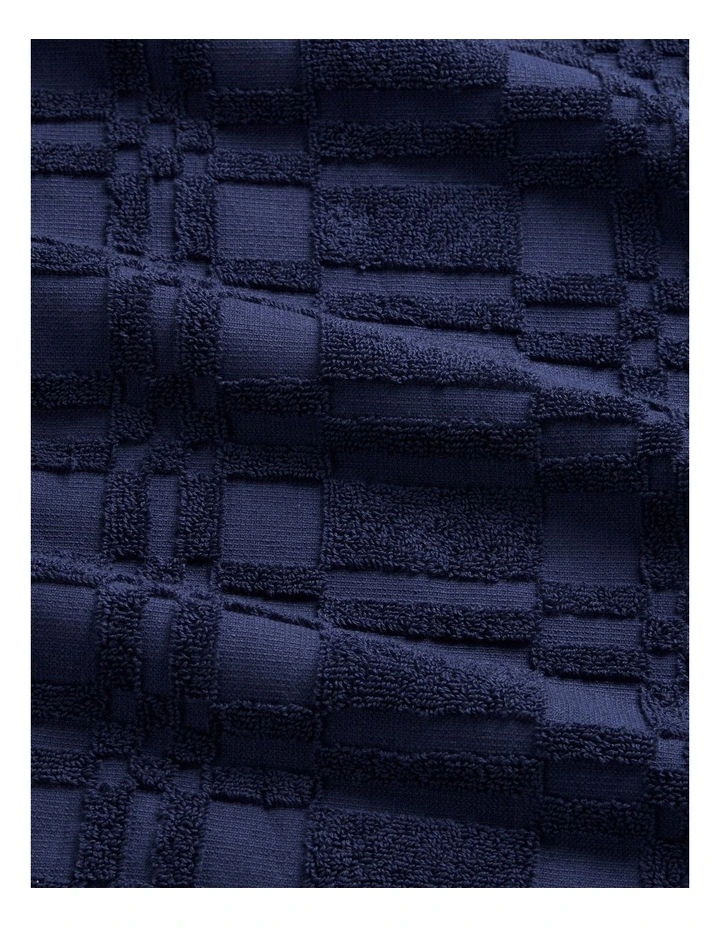 Checker Logo Poncho in French Navy image 4