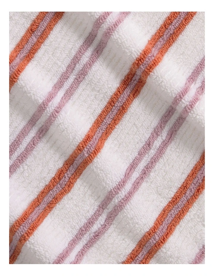 Living Textures Stripe Towel Collection in Tulip image 2