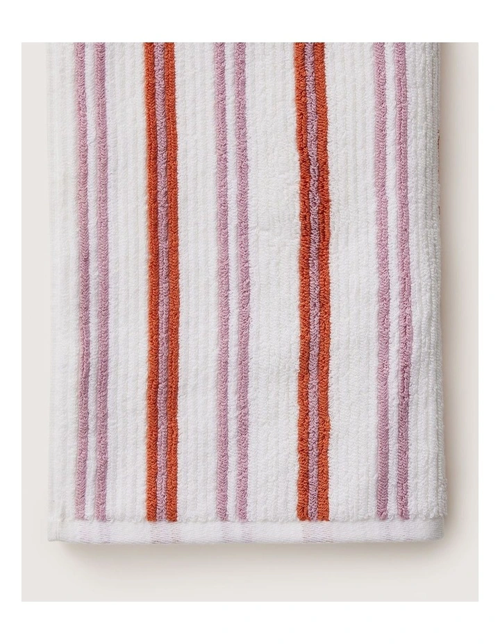 Living Textures Stripe Towel Collection in Tulip image 3