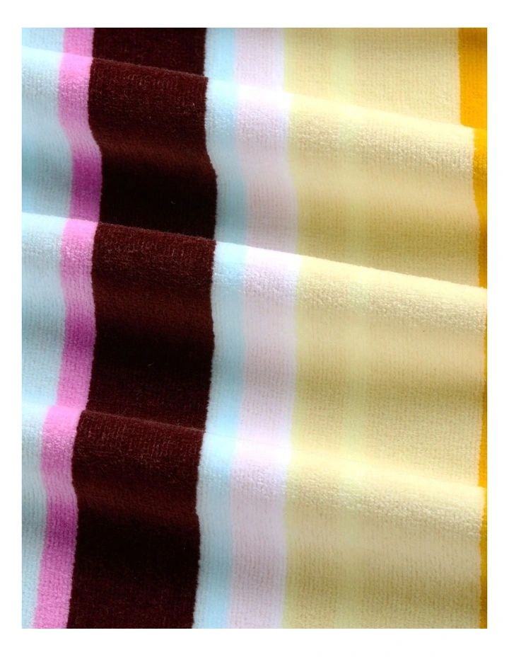 Seeker Stripe Beach Towel in Lemoncello image 3