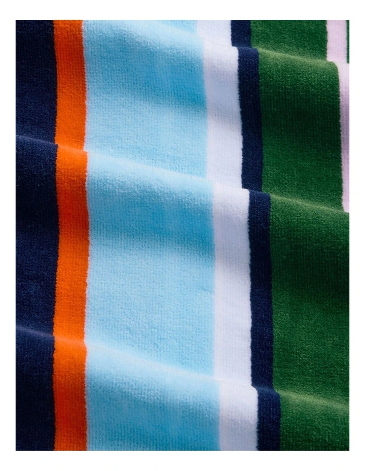 Seeker Stripe Beach Towel in Riviera image 3