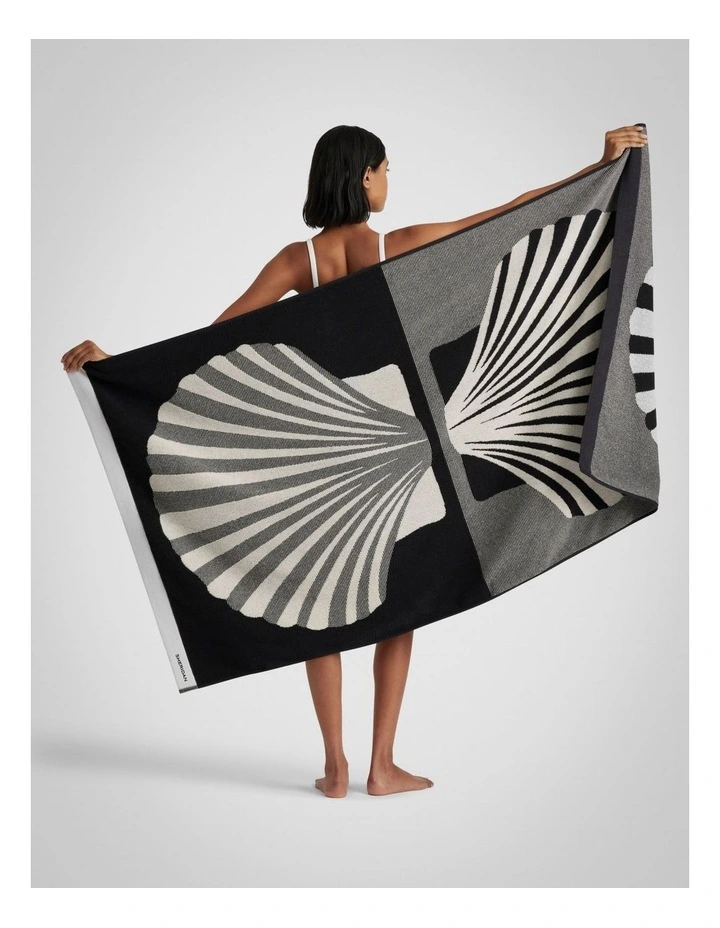 Sereni Beach Towel in Ebony image 2