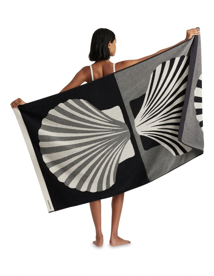 Sereni Beach Towel in Ebony image 2