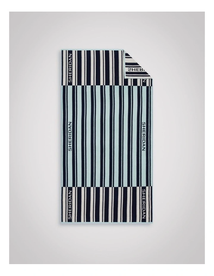 Solaya Logo Beach Towel in Polar Blue image 1