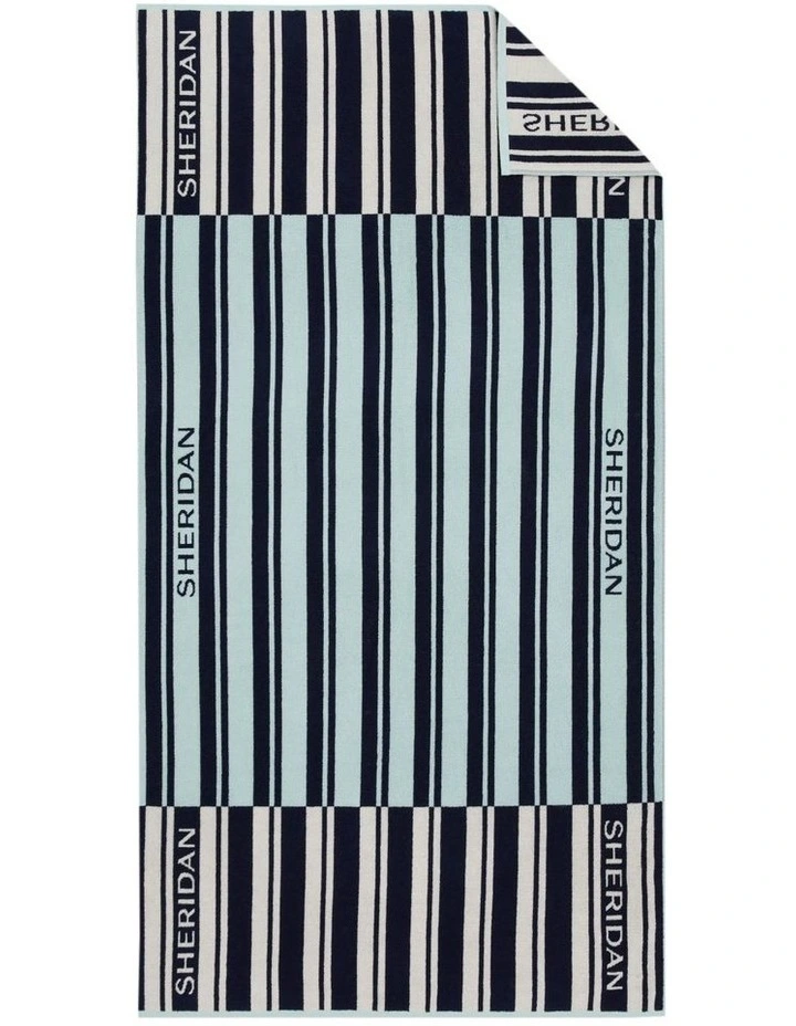 Solaya Logo Beach Towel in Polar Blue image 1