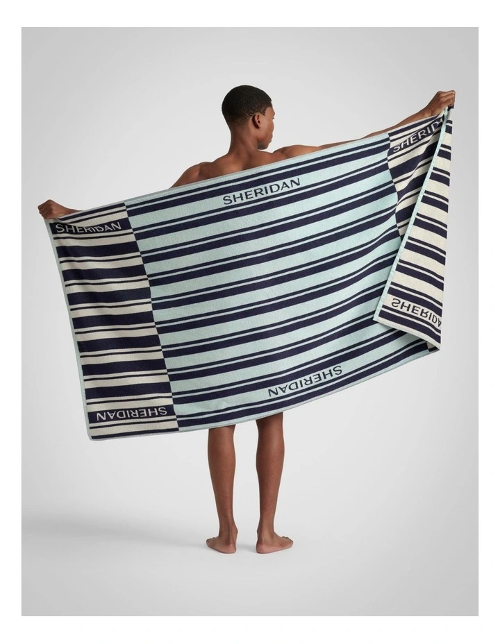 Solaya Logo Beach Towel in Polar Blue image 2