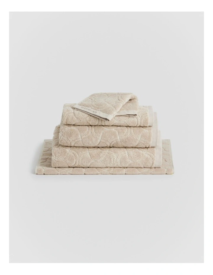 Ultimate Indulgence Deco Towel Collection in Limestone image 1