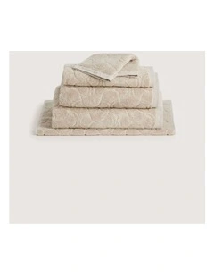 Ultimate Indulgence Deco Towel Collection in Limestone