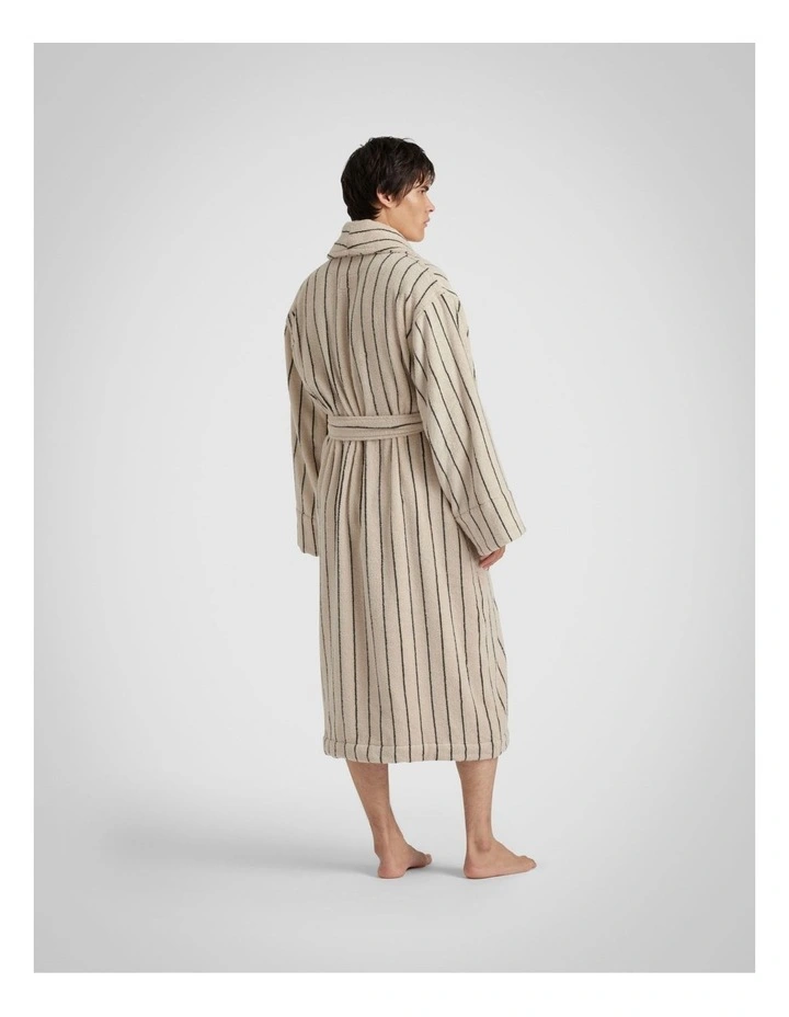 Aven Stripe Dad Robe in Limestone image 2