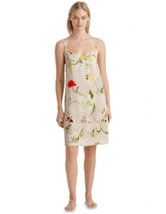 La Soie Slip Dress in Multi
