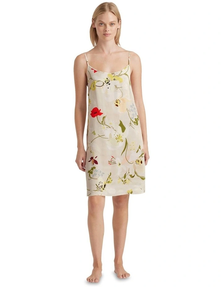 La Soie Slip Dress in Multi image 1