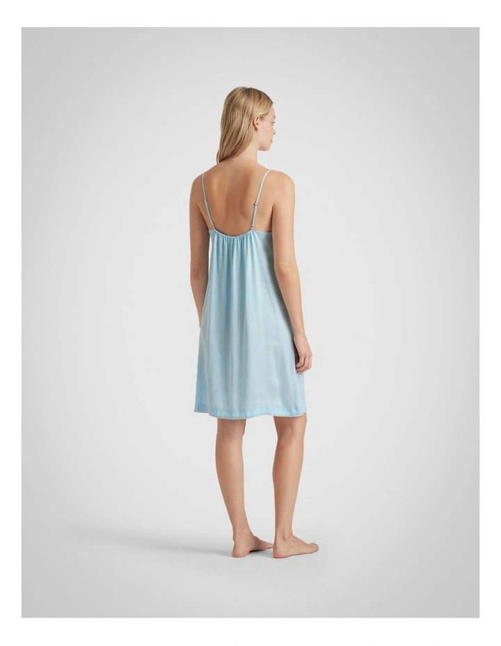 La Soie Slip Dress in Poolside image 2