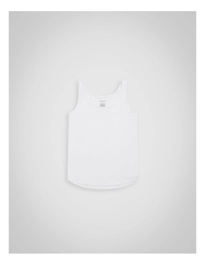 Luna Tank in White image 3