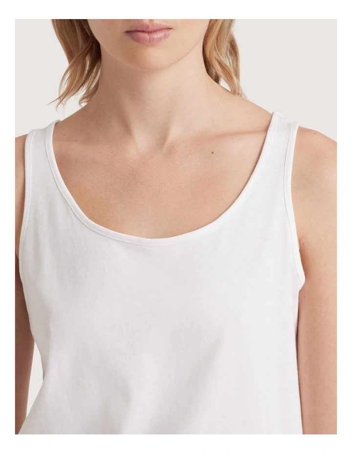 Luna Tank in White image 3