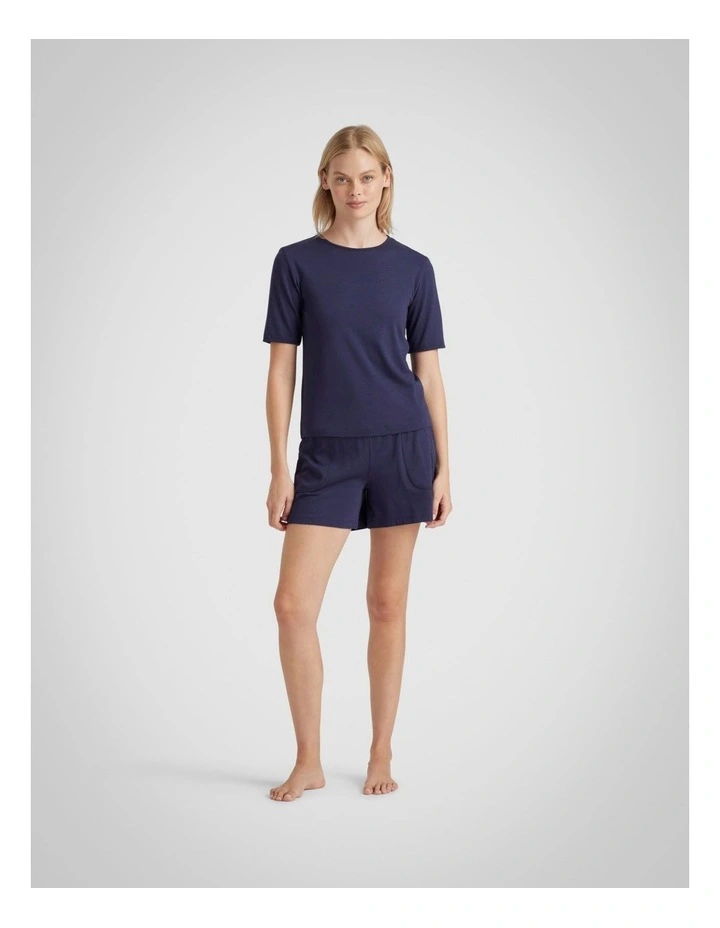 Realm T-Shirt in French Navy image 2