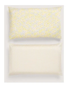 Travel Pillowcase Pair 2 Pack in Milk Tea
