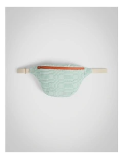 Checker Crossbody Bag in Polar Blue