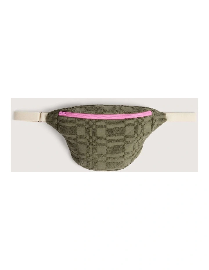 Checker Crossbody Bag in Thyme image 1