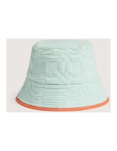 Checker Hat in Polar Blue