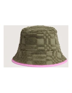 Checker Hat in Thyme