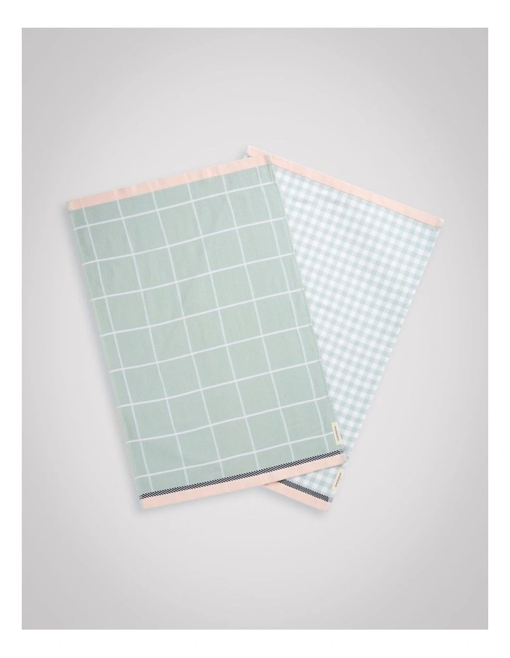 Frama Tea Towel Set 2 Pack in Cool Mint image 2