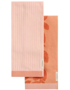 Maye Tea Towel Set Two Pack in Nectar
