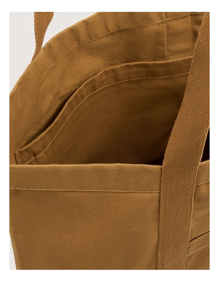 Palmes Tote Bag in Tabac image 3