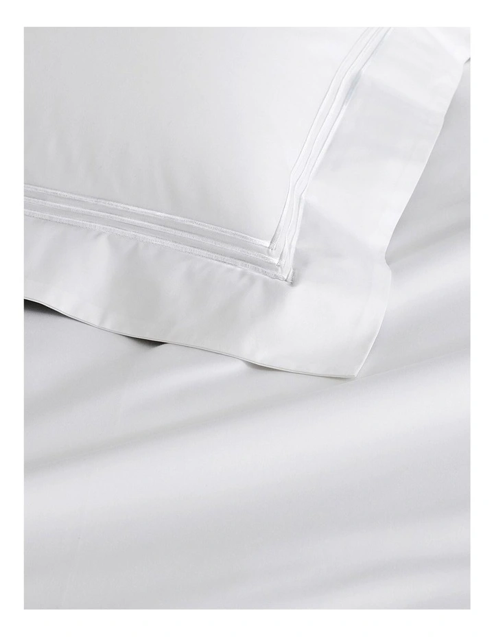 1200TC Palais European Pillowcase in Snow image 2