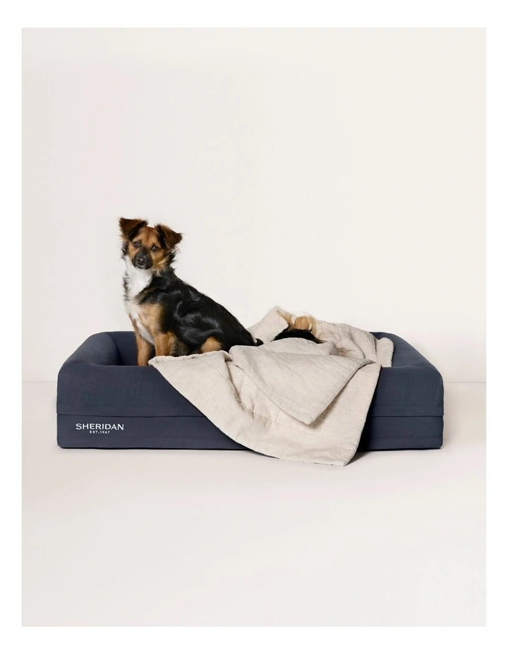 Abbotson Linen Pet Blanket in Flax image 1