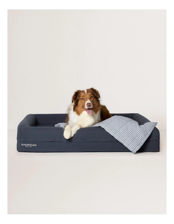 Reilly Stripe Pet Blanket in Atlantic image 1