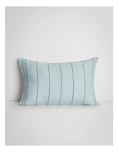 Abbotson Linen Stripe Breakfast Cushion in Blue