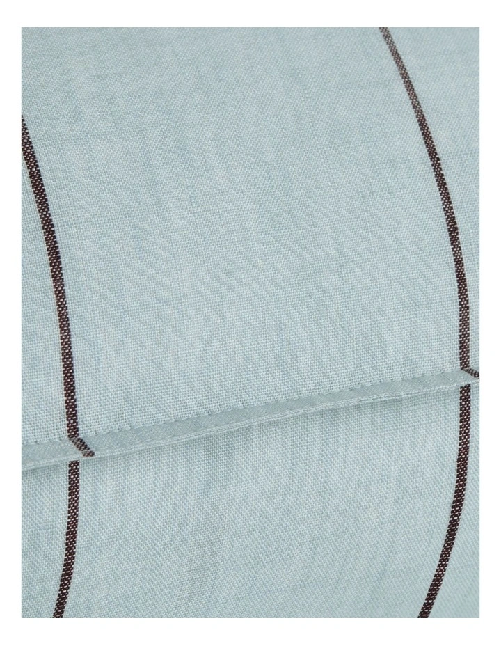 Abbotson Linen Stripe Breakfast Cushion in Blue image 2